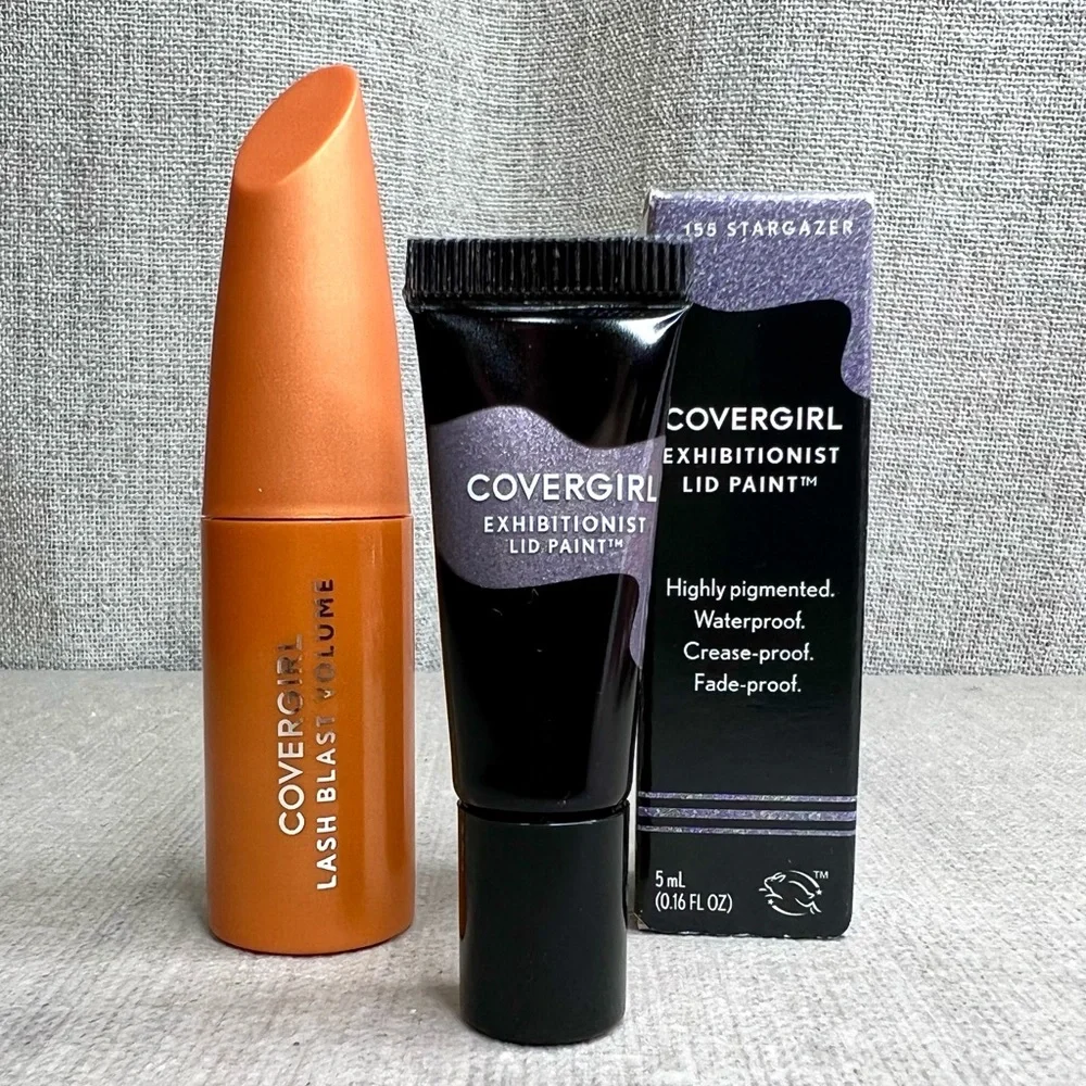 🎁3 for $30🎁 COVERGIRL Exhibitionist Lid Paint & Lash Blast Volume mascara mini - Picture 1 of 5